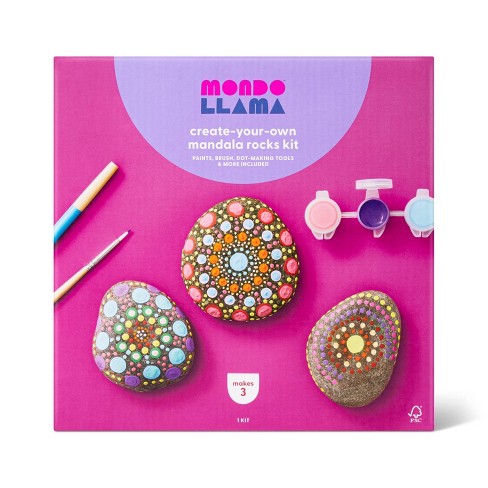 Mandala Dot Art Kit Paint Your Own Garden Rocks, Flower Pots, and Home  Decor 