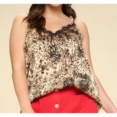 Women's Satin Sleeveless Cami Tank Top - Oddi