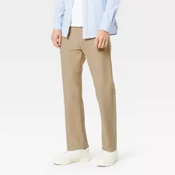 Dockers Men's Straight-Fit Comfort Knit Jean-Cut Pants - Khaki 34x29