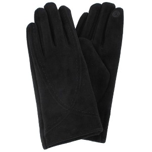 Isotoner Women's SmartDri Microfiber Winter Driving Glove with Stitch Detail - 1 of 4