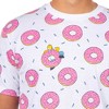 Seven Times Six The Simpsons T-Shirt Men's Pink Doughnut Short Sleeve Top White - 3 of 4