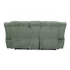 MAYEERTY Reclining Loveseat, 2-Seat Corduroy Fabric Recliner with Storage & Cup Holders for Living Room, Green - 3 of 4