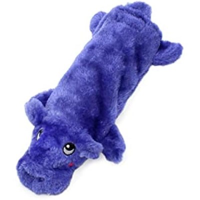 ZippyPaws Bottle Crusherz - Interactive Dog Toys to Keep Them Busy, Squeaky Plush Pet Toy, Crinkle Water Bottle Toy - Hippo