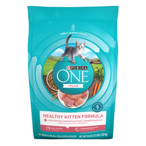 Purina One Healthy Kitten Formula Premium Chicken Flavor Dry Cat Food 