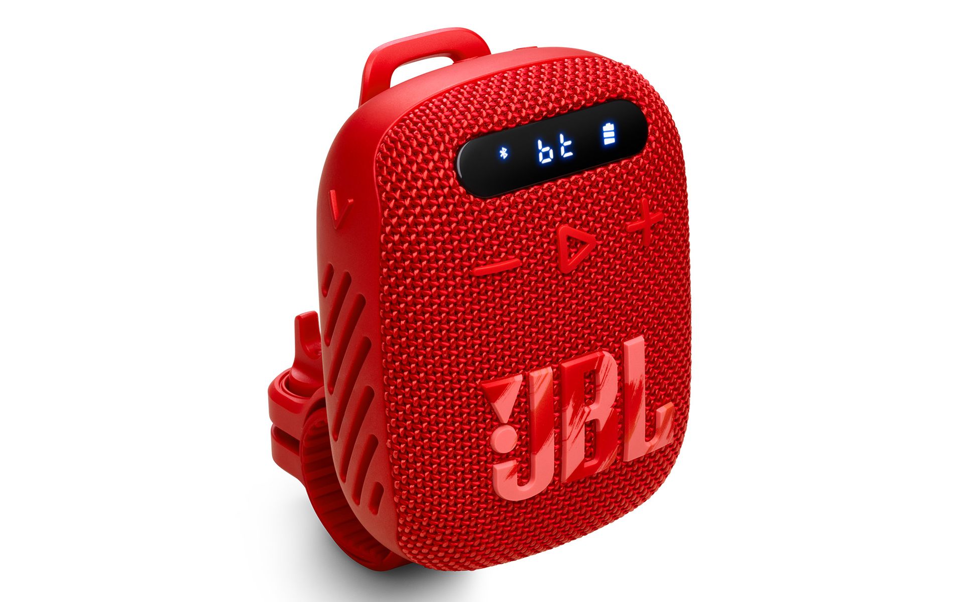 JBL Wind 3 Handlebar Bluetooth Speaker with FM Radio (Red)
