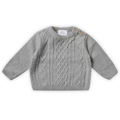 Stellou & Friends 100% Cotton Unisex Cable Knit Sweater For Babies And ...