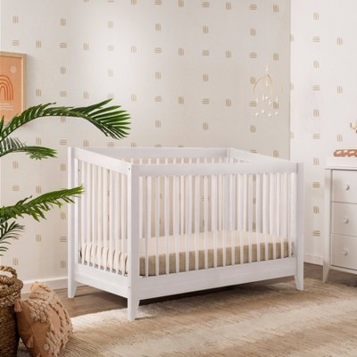 Sprout White 4-in-1 Convertible Crib with Tapered Feet