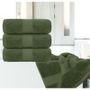 White Classic Luxury 100% Cotton Bath Towels Set of 4 - 27x54" - 4 of 4