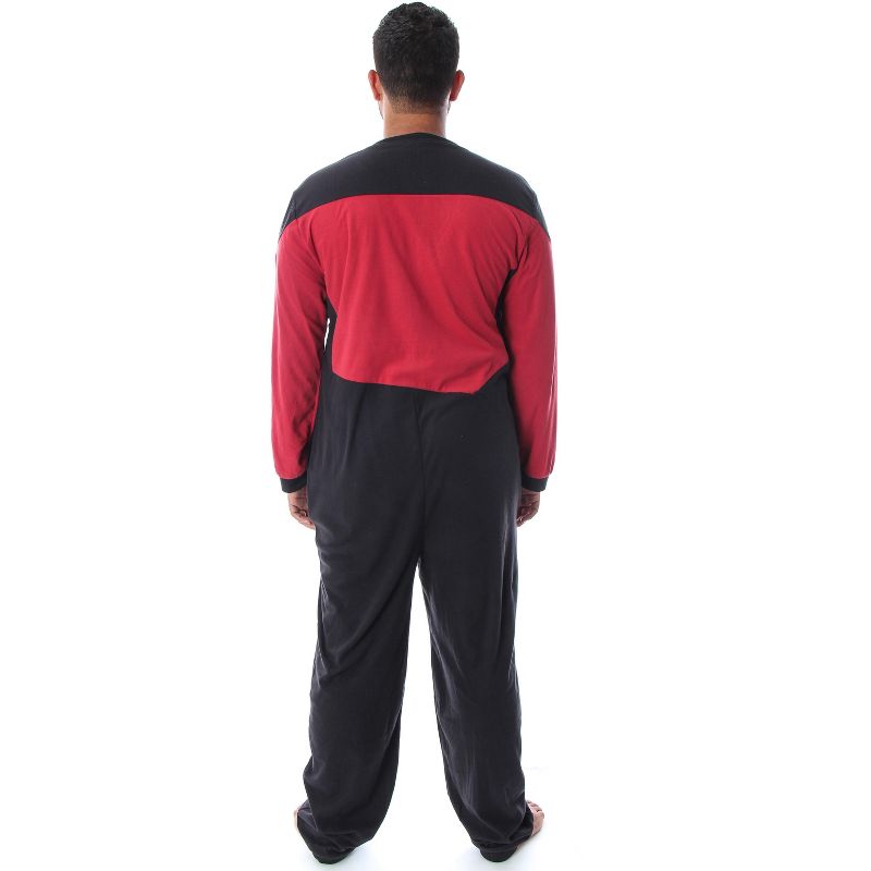 Star Trek Next Generation Men's Picard One Piece Costume Pajama Union Suit, 2 of 6