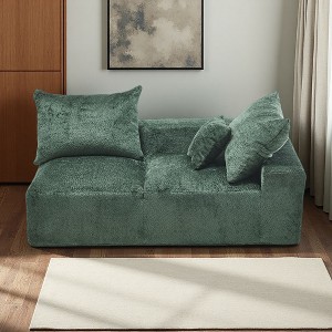 67.7" Chenille 2-Seater Modular Sofa with Lounging Design, No-Installation Setup - 1 of 4