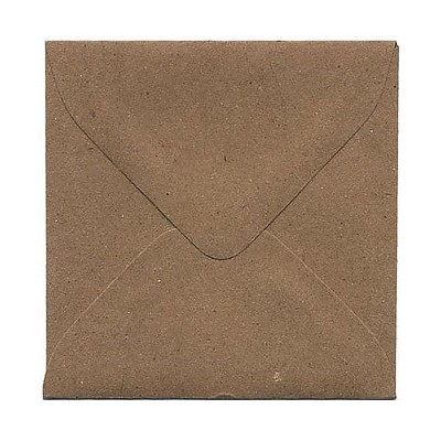 JAM Paper 3.125x3.125 Square Recycled Invitation Envelopes Kraft Paper Bag 52797687