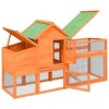 vidaXL Chicken Coop Brown Solid Pine Wood, Plywood Large Storage - Brown - 4 of 4