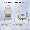 Ergonomic Office Desk Chair - High-Back Mesh Chair with Adjustable Lumbar, 3D Armrests, Headrest | Rolling Swivel for Home, Office, Gaming - 2 of 4