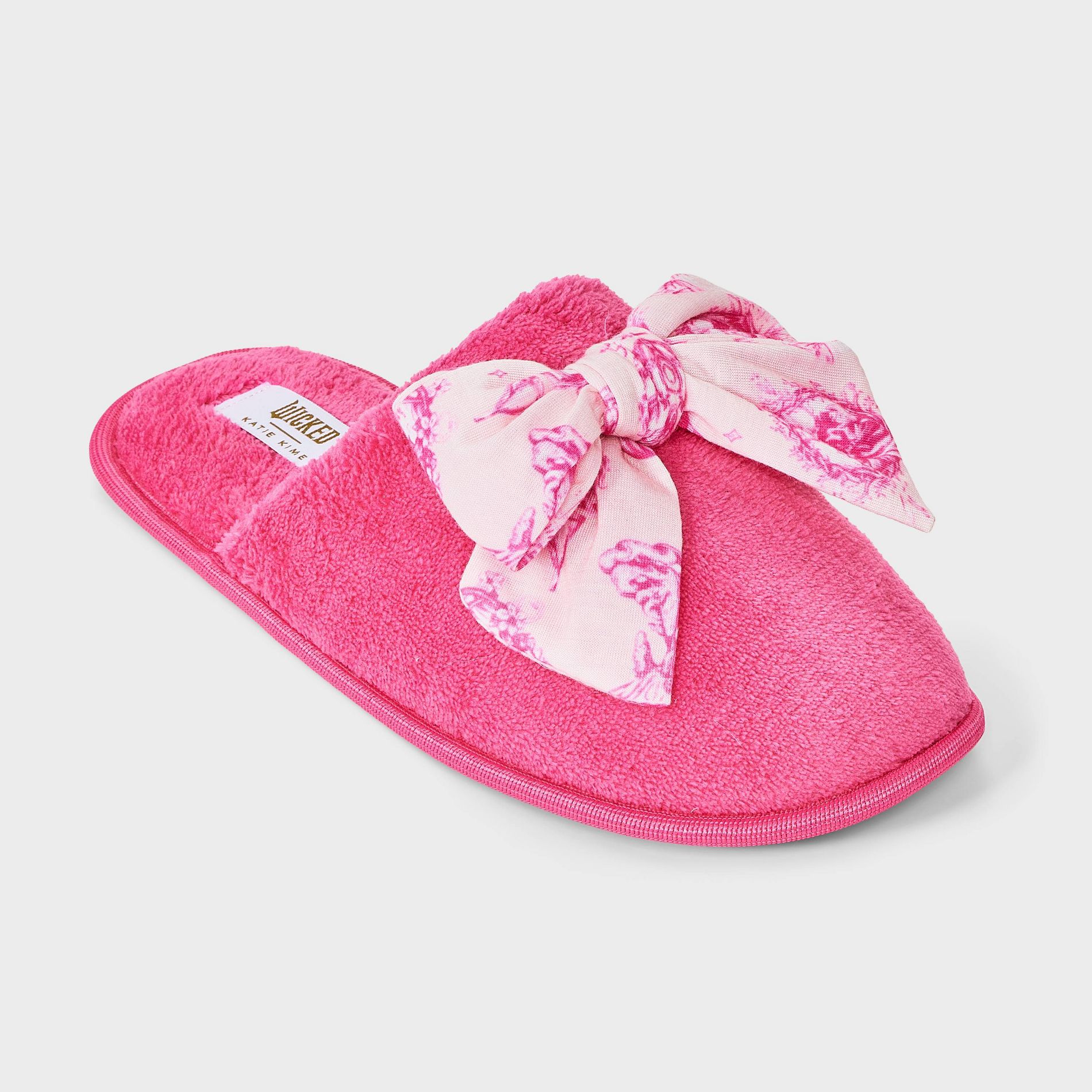 Wicked x Katie Kime Women's Graphic Slippers - Pink