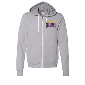 Adult Sentinel High School Spartans Name Full-Zip Fleece Hoodie