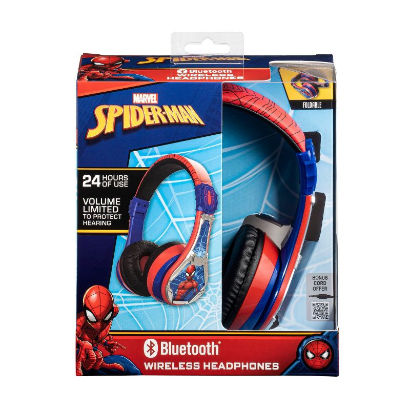 eKids Spider-Man 3 Bluetooth Wireless Headphones, 6 of 8