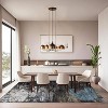 Acekool 2x6 Abstract Thin Indoor Rug, Distressed Oil Painting Pattern, Soft Modern Low Pile Mat, Stain Resistant, Easy Clean, Non Slip–Yellow - 2 of 4