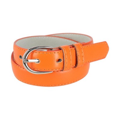CTM Kid's Leather 1 inch Basic Dress Belt