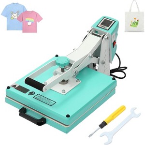 Heat Press Machine - Fixed-Type Sublimation Press for T-Shirts, Adjustable Pressure & Higher Heating Height | For Industry DIY Shirts, Bags - 1 of 4