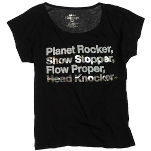 Ecko Unltd. Womens Lyric Open Neck Graphic T-Shirt - 1 of 1
