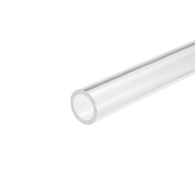 Unique Bargains Lamp and Lantern Water Cooling System Acrylic Rigid Round Pipe Clear 10"