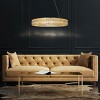 ALOADECOR 12-Light Unique/Statement Soft Gold Dining Room Wagon Wheel Chandelier With Crystal Accents - 2 of 4