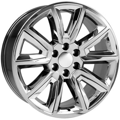OE Wheels LLC CV73-20085-6550-24C-ic Chrome Wheel Painted (20 x 8.5 inches /6 x 139 mm, 24 mm Offset)