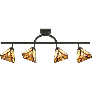 Quoizel Lighting Asheville 4 - Light Flush Mount in  Valiant Bronze - 1 of 4