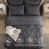 Bedsure Comforter Set – Solid Diamond Pintuck Design Bedding, GentleSoft™ Pintuck Bed Set Gift for Family,Pinch Pleat All Season Comforter with Sheets - 3 of 4