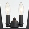 John Timberland Stratton Street Vintage Outdoor Post Light Textured Black 18 1/2" Clear Glass for Exterior Barn Deck House Porch Yard Patio Outside - 3 of 4