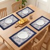 REGALWOVEN Rustic Placemats Set of 6 Placemats for Dining Table Decor Washable Kitchen Table Mat with Lace Trim - 3 of 4