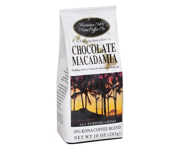 Hawaiian Isles Chocolate Macadamia Medium Roast Ground Coffee - 10oz
