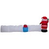 Gemmy Christmas Inflatable "Merry Christmas" Sign with Santa, 3 ft Tall, Multi - 4 of 4