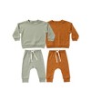MyKids-USA Baby Boy And Girl Print Pattern Cotton Hoodie Combo Trousers Sets - 3 of 4