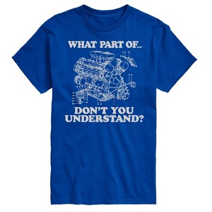 Men's - Instant Message - What Part Don't You Understand Engine Short Sleeve Graphic T-Shirt - 1 of 4