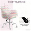 ORRD Rainbow Unicorn Office Chair, Plush Swivel Desk Chair with Adjustable Height, Furry Gaming Chair for Playroom & Office - 4 of 4