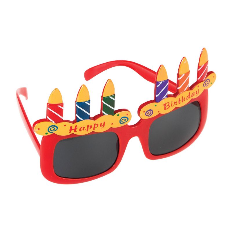 6ct Birthday Cake Glasses, 1 of 2