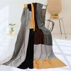 Slickblue Soft Coral Fleece Patchwork Blanket, 7 Color Options, 59"x78.7", Cozy & Stylish, Ideal for Home & Travel - 2 of 3