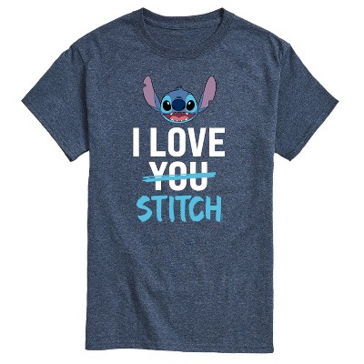 Men's - Lilo and Stitch - I Love Stitch Short Sleeve Graphic T-Shirt