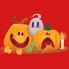 Girl's Design By Humans Halloween Cartoon Pumpkins And Ghost By VectorVillain T-Shirt - 2 of 4