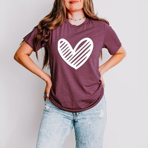 Simply Sage Market Heart Scribble Short Sleeve Graphic Tee - 1 of 4