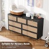Acekool 7 Drawer Rattan Dresser for Bedroom, Tall Chest of Drawers with Wide Top, Storage Organizer - 4 of 4