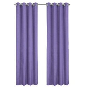 RT Designer Collection Gibson Luxurious Decorative Grommet Curtain Panel 54" x 90" Lilac - 1 of 4