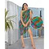 HAPPY BAY Women's Summer Beachwear Sarong Bikini Wraps Swim Cover Up Wrap Bathing suit Swimwear Swimsuit Beach for Women One Size Multicolored, Leaf - 4 of 4