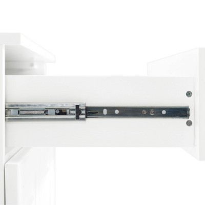 White 3-Piece Sideboard and Glass Door Pantry Set with Adjustable Shelves