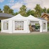 1pc Outdoor Event Tent, PVC-Coated Canopy with Steel Frame, Removable Walls & Carrying Bags for Weddings and Parties - Coolbibila - 2 of 4