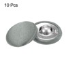Unique Bargains Blouses Sweater Round Aluminum Cotton Fabric Cloth Covered Buttons 10 Pcs - 3 of 4