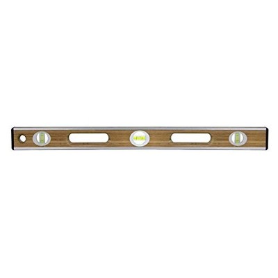Bon Tool 34-218 Bamboo Wood Level -24-inch Aluminuminum -inchI-inch Beam