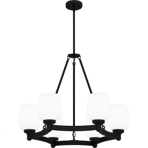 Quoizel Lighting Penning 6 - Light Chandelier in  Matte Black - 1 of 4