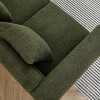Mocamel 60Inch Oversized 2-Seater Sectional Sofa DeepSeating Fabric Living Room Comfort with 2 Pillows - 2 of 4